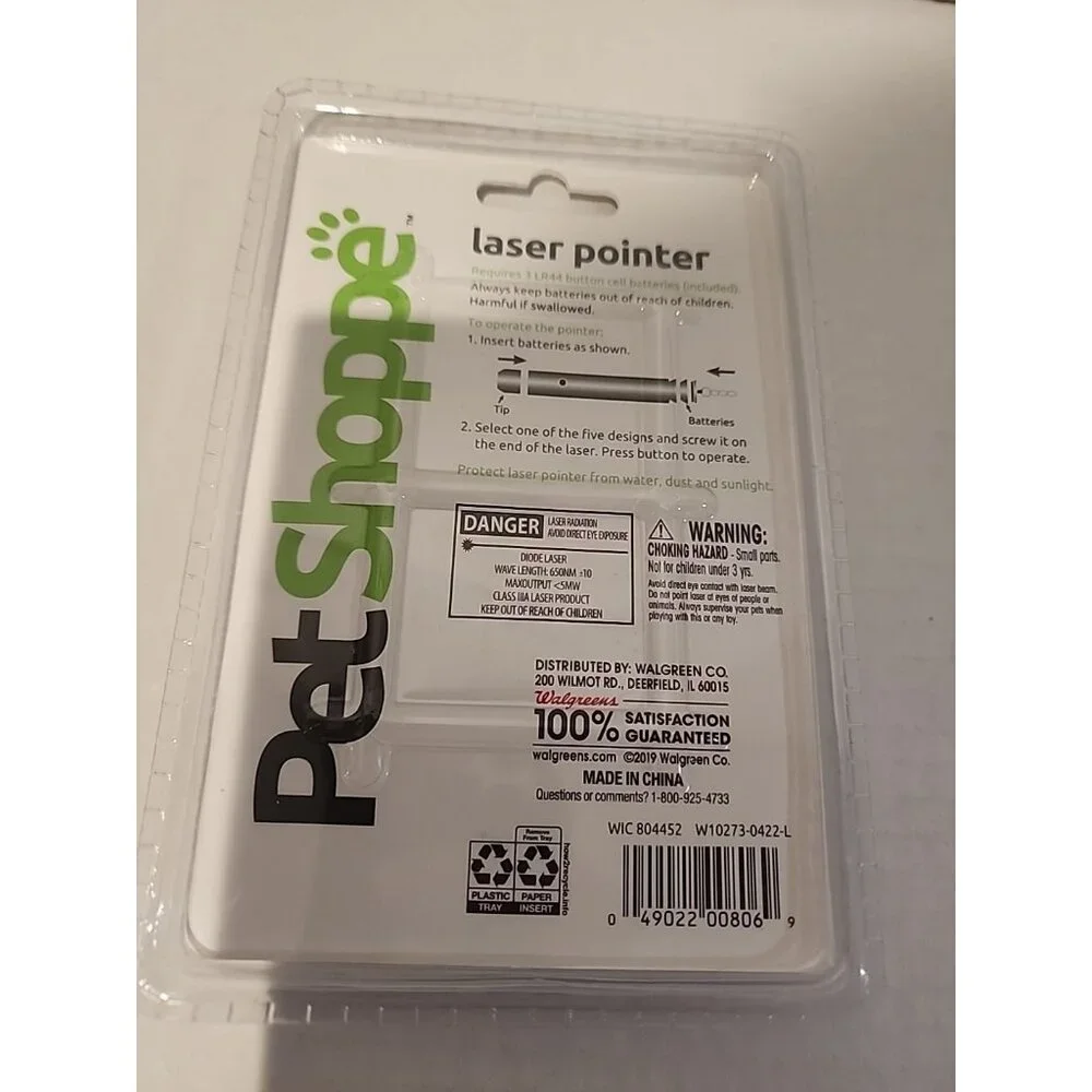 3 Laser Pointer Cat Toy Dog pet 5 Patterns image heads Long Range with batteries